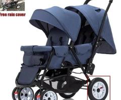 poussette double pliable pour bébé - 3