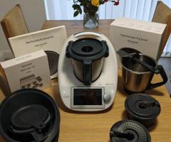 Vorwerk Thermomix TM6 blanc étincelant occasion grade A - lot avec accessoires